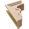 Ekena Millwork 8"W x 16"D x 24"H Classic Highland Rough Cedar Woodgrain TimberThane Corbel, Primed Tan CORUR08X16X24HLDRCPR - alternate 4